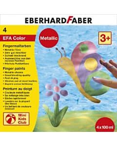 Fingerfarben-Set metallic Eberhard Faber 4x100ml