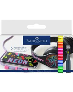 Neonmarker Faber-Castell 6 Farben