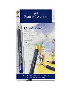 12 Faber-Castell Goldfaber Buntstifte im Blechetui