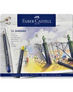 24 Faber-Castell Goldfaber Buntstifte im Blechetui