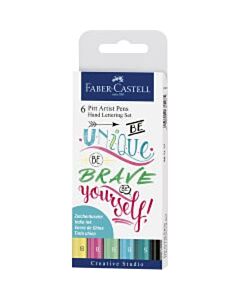 Handlettering Pitt Artist Pen Set Faber-Castell 6-teilig 267116