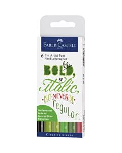 Handlettering Pitt Artist Pen Set Faber-Castell 6-teilig 267117