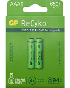 GP ReCyko AAA-Batterien 650 mAh (2)