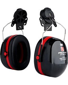 Kapselgehörschützer mit Helmbefestigung 3M Peltor Optime III schwarz/rot