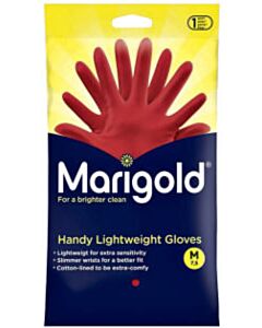 Haushaltshandschuhe Marigold rot Größe M (1 Paar)