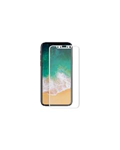 3D Glas Displayschutzfolie für iPhone X weiß