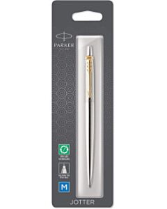 Parker Jotter Kugelschreiber Edelstahl GT im Blister