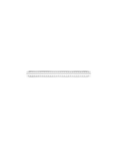 M+R Lineal 30 cm mit Griff milchig weiß