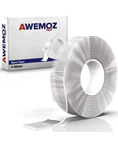 Doppelseitiges Nano-Klebeband 2,5cm x 4m Awemoz (1 Rolle)