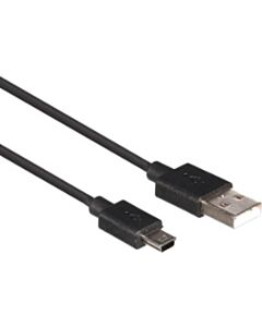Mini-USB auf USB A 2.0 Kabel 1m schwarz Velleman PCMP61BN