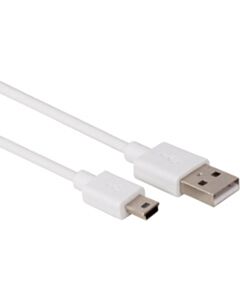 Mini-USB auf USB A 2.0 Kabel 1m weiß Velleman PCMP61WN