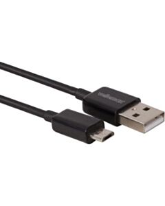 Micro-USB auf USB A 2.0 Kabel 2m schwarz Velleman