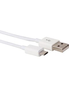 Micro-USB auf USB A 2.0 Kabel 2m weiß Velleman