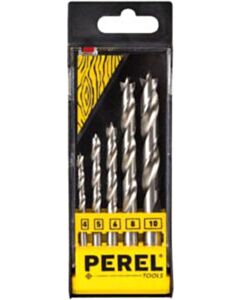 Perel Holzbohrer-Set 4,5,6,8,10mm