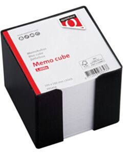 Zettelbox mit 900 Blatt schwarz Quantore