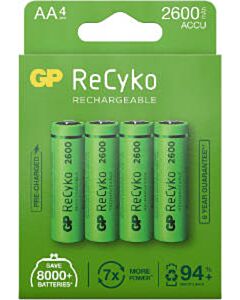 GP ReCyko AA Batterien 2600 mAh (4)