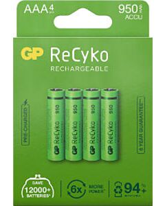 GP ReCyko AAA-Batterien 950 mAh (4)