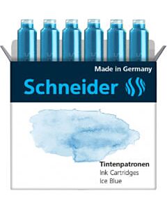 6 Tintenpatronen Schneider Ice Blue pastell