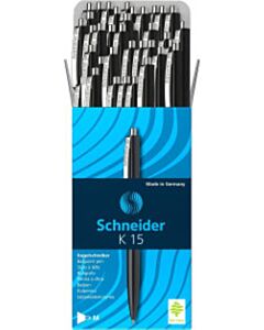 50x Kugelschreiber Schneider K 15 schwarz mittel
