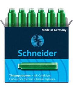 6 Tintenpatronen Schneider grün
