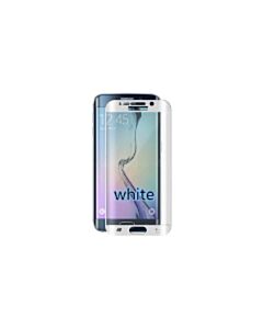 Glas Displayschutzfolie für Samsung Galaxy S7 Edge weiß