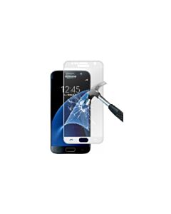 Glas Displayschutzfolie für Samsung Galaxy S7 weiß