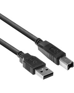 USB 2.0 Druckerkabel 0,5 Meter USB A-B schwarz