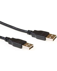 USB 2.0 Kabel A-Stecker auf A-Stecker 1,8 Meter schwarz