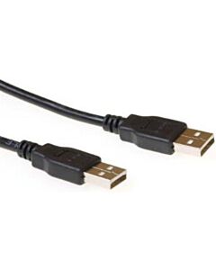 USB 2.0 Kabel A-Stecker auf A-Stecker 5 Meter schwarz