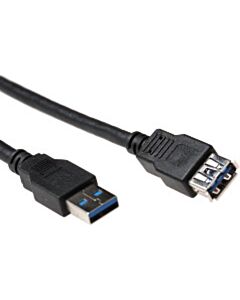 USB A 3.0 Verlängerungskabel 1 Meter schwarz