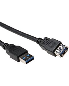 USB A 3.0 Verlängerungskabel 0,5 Meter schwarz