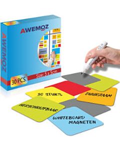 30 Scrum-Magnete 5x5cm für Whiteboard