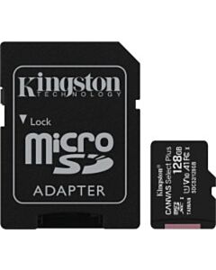 Kingston Canvas Select Plus Micro SDXC 128 GB Speicherkarte + Adapter