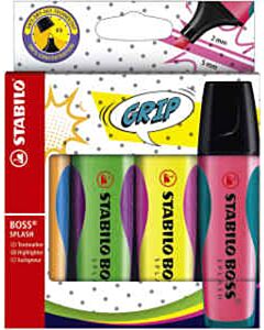 Textmarker Stabilo Boss Splash 4 Farben