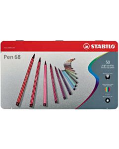 Stabilo Pen 68 Filzstift Dose mit 50 Farben