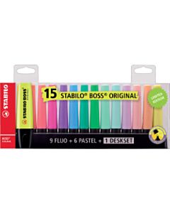 Textmarker Stabilo Boss Original 15 Farben